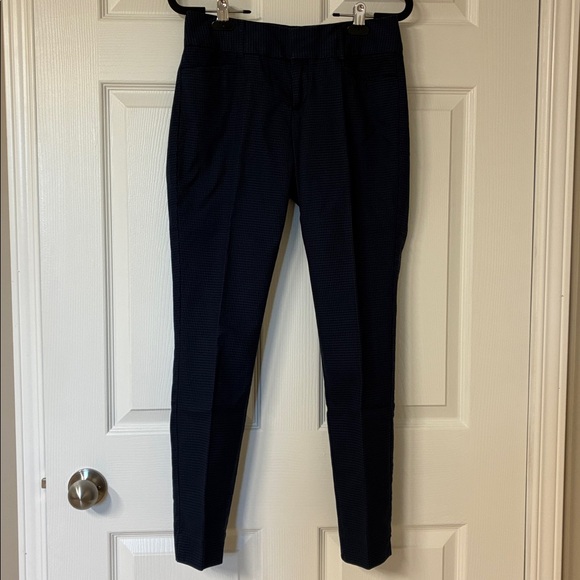 Banana Republic Pants, Jackson Fit; Dark Purple & Black Houndstooth; Size: 0 - Picture 5 of 12